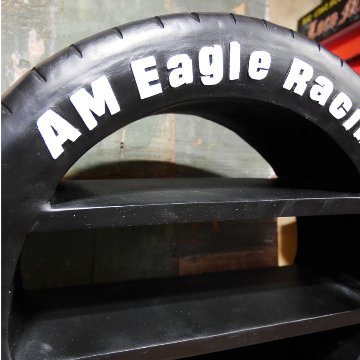 タイヤ シェルフ インテリア 棚 RESIN TIRE SHELF　アメリカンインテリア　アメリカン雑貨の画像