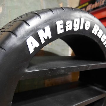 タイヤ シェルフ インテリア 棚 RESIN TIRE SHELF　アメリカンインテリア　アメリカン雑貨の画像