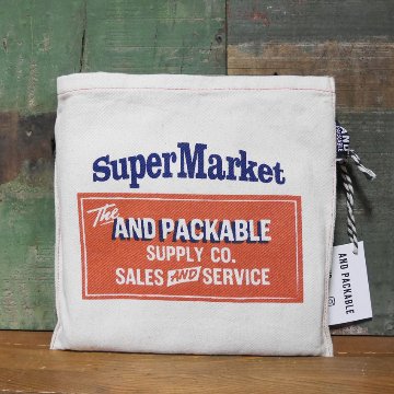 アンドパッカブル MBO マルシェバッグ ANDPACKABLE スーパーマーケットNT レジバッグ エコバッグ　アメリカン雑貨の画像
