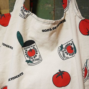 アンドパッカブル MBO マルシェバッグ ANDPACKABLE　トマトパターンNT レジバッグ エコバッグ　アメリカン雑貨の画像