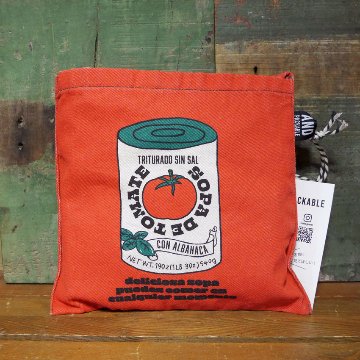 アンドパッカブル MBO マルシェバッグ ANDPACKABLE　トマトパターンNT レジバッグ エコバッグ　アメリカン雑貨の画像