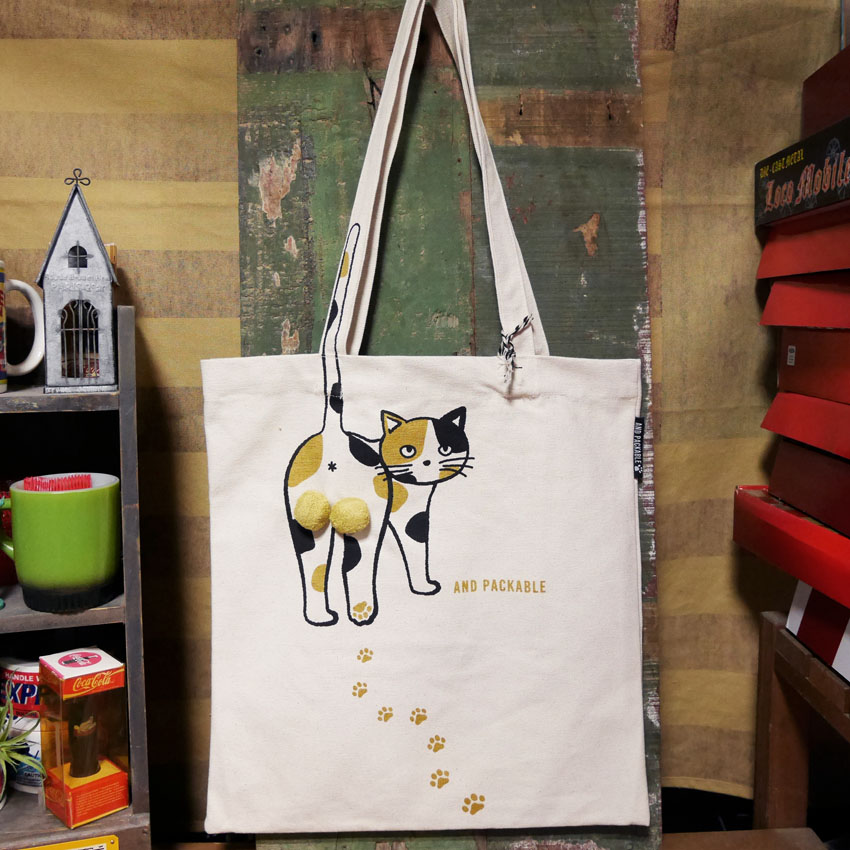 アンドパッカブル TB トートバッグ ANDPACKABLE ニャンタマカリコNT　アメリカン雑貨の画像