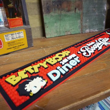 BETTY BOOP バーマット ベティーブープ コーラ BARMAT BT-COLAラバーマット　アメリカン雑貨の画像