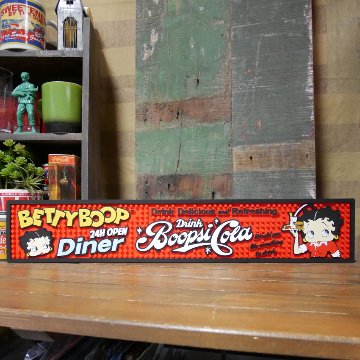 BETTY BOOP バーマット ベティーブープ コーラ BARMAT BT-COLAラバーマット　アメリカン雑貨の画像