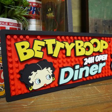 BETTY BOOP バーマット ベティーブープ コーラ BARMAT BT-COLAラバーマット　アメリカン雑貨の画像
