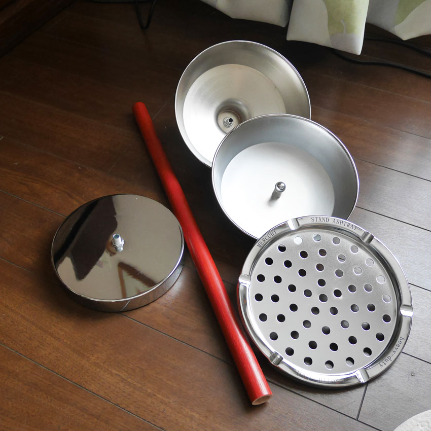 マーキュリー スタンド灰皿 PASADENA シルバー MERCURY　アメリカン雑貨の画像