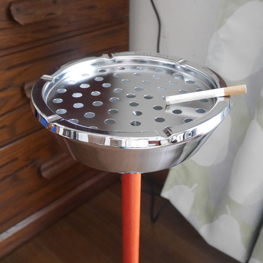 マーキュリー スタンド灰皿 PASADENA シルバー MERCURY　アメリカン雑貨の画像