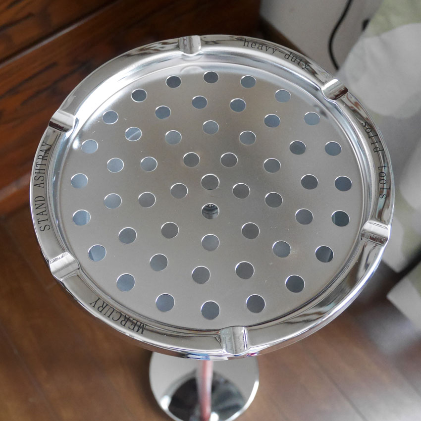 マーキュリー スタンド灰皿 PASADENA シルバー MERCURY　アメリカン雑貨の画像