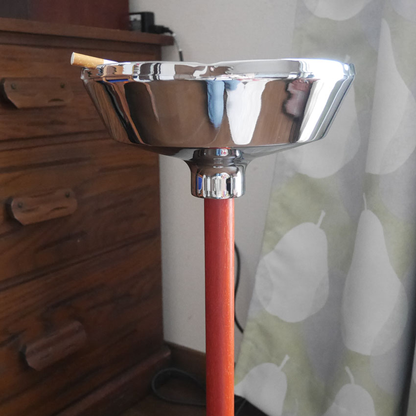 マーキュリー スタンド灰皿 PASADENA シルバー MERCURY　アメリカン雑貨の画像