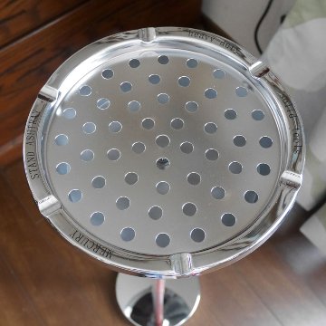 マーキュリー スタンド灰皿 PASADENA シルバー MERCURY　アメリカン雑貨の画像