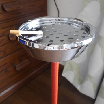 マーキュリー スタンド灰皿 PASADENA シルバー MERCURY　アメリカン雑貨の画像