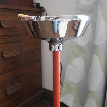 マーキュリー スタンド灰皿 PASADENA シルバー MERCURY　アメリカン雑貨の画像