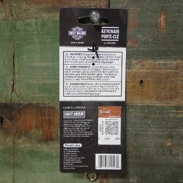 ハーレーダビッドソン Bar&Shield テキスト ビニル ストラップ キーチェーン Harley-Davidson キーホルダー 4543の画像