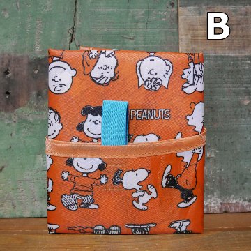 スヌーピー ライン デイリーバッグ SNOOPY エコバッグ ショッピングバッグ　アメリカン雑貨の画像