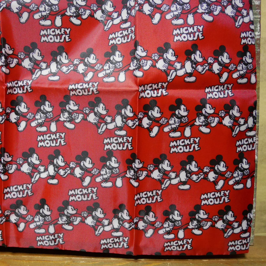 ミッキーラン ポーチ付き エコバッグ ミッキーマウス ショッピングバッグ　アメリカン雑貨の画像