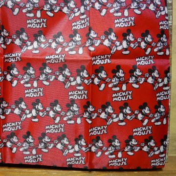 ミッキーラン ポーチ付き エコバッグ ミッキーマウス ショッピングバッグ　アメリカン雑貨の画像