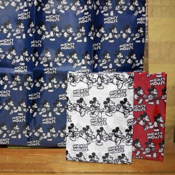 ミッキーラン ポーチ付き エコバッグ ミッキーマウス ショッピングバッグ　アメリカン雑貨の画像