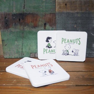 スヌーピー 珪藻土 コースター  2枚セット  アメリカン雑貨の画像
