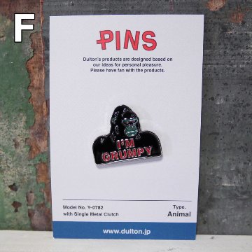 ダルトン ピンバッジ アクセサリー  ピンズ　アメリカン雑貨の画像