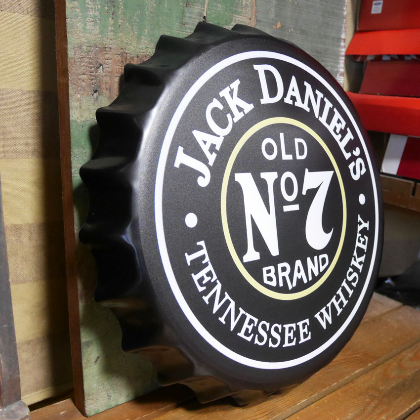 ジャックダニエル 王冠型 ブリキ看板 Jack Daniel's インテリア メタルサインプレート アメリカン雑貨の画像