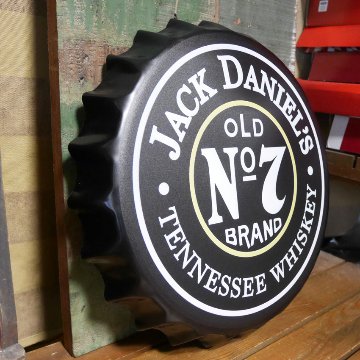 ジャックダニエル 王冠型 ブリキ看板 Jack Daniel's インテリア メタルサインプレート アメリカン雑貨の画像