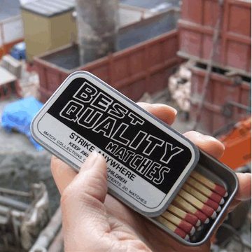 ロウマッチ ベスト缶 男前燐寸 BEST QUALITY　ティン缶の画像