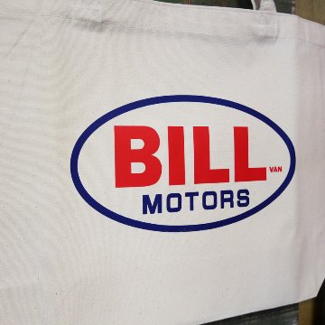 BILLVAN ヘビーキャンバスBILL MOTOR  アメカジ・肩掛けトートバッグ ビルバン帆布 　アメリカン雑貨の画像