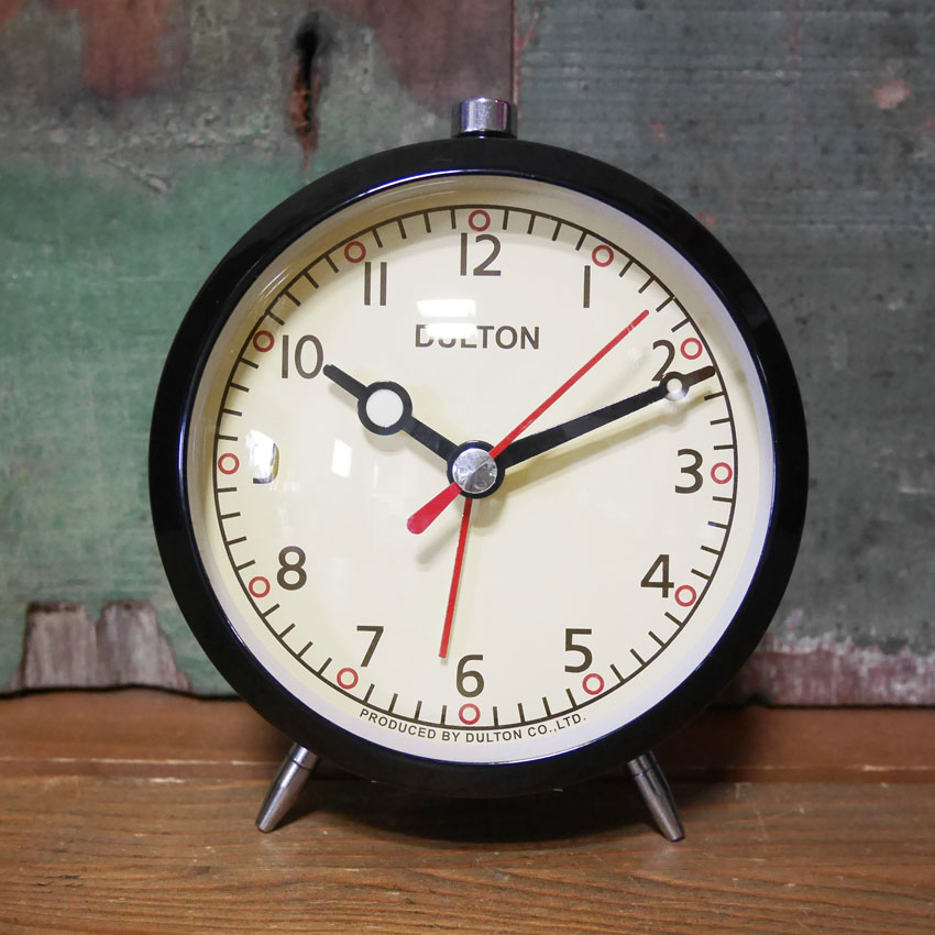 目覚まし時計 ブラック DULTON ダルトン　アメリカン雑貨の画像