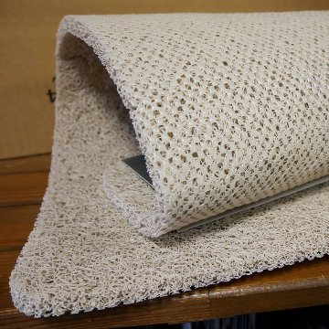  ふかふか テラスマット  Bonjour　玄関マット コイルマット　ガレージマット PVCエントランスマット　アメリカンインテリアの画像