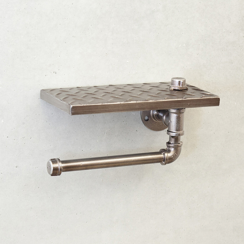 インダストリアルメタル トイレットペーパーホルダー　アイアン ガレージインテリア　アメリカン雑貨の画像