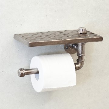 インダストリアルメタル トイレットペーパーホルダー　アイアン ガレージインテリア　アメリカン雑貨の画像