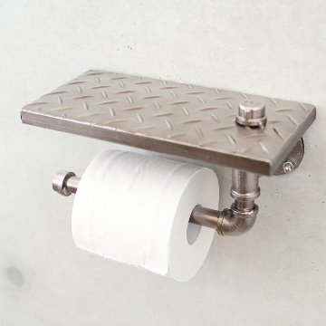 インダストリアルメタル トイレットペーパーホルダー　アイアン ガレージインテリア　アメリカン雑貨の画像