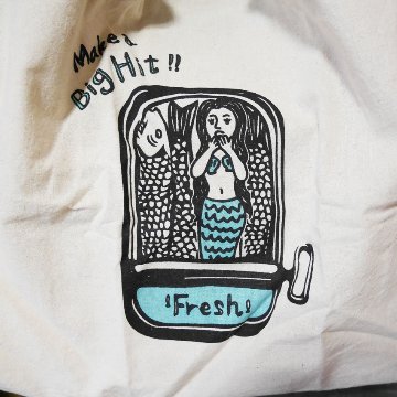 アンドパッカブル  MBHS マルシェバッグM ANDPACKABLE オイルサーディン NT レジバッグ エコバッグ　アメリカン雑貨の画像