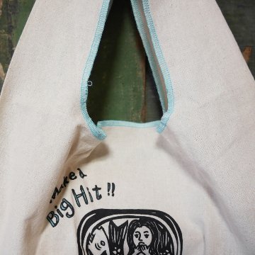 アンドパッカブル  MBHS マルシェバッグM ANDPACKABLE オイルサーディン NT レジバッグ エコバッグ　アメリカン雑貨の画像