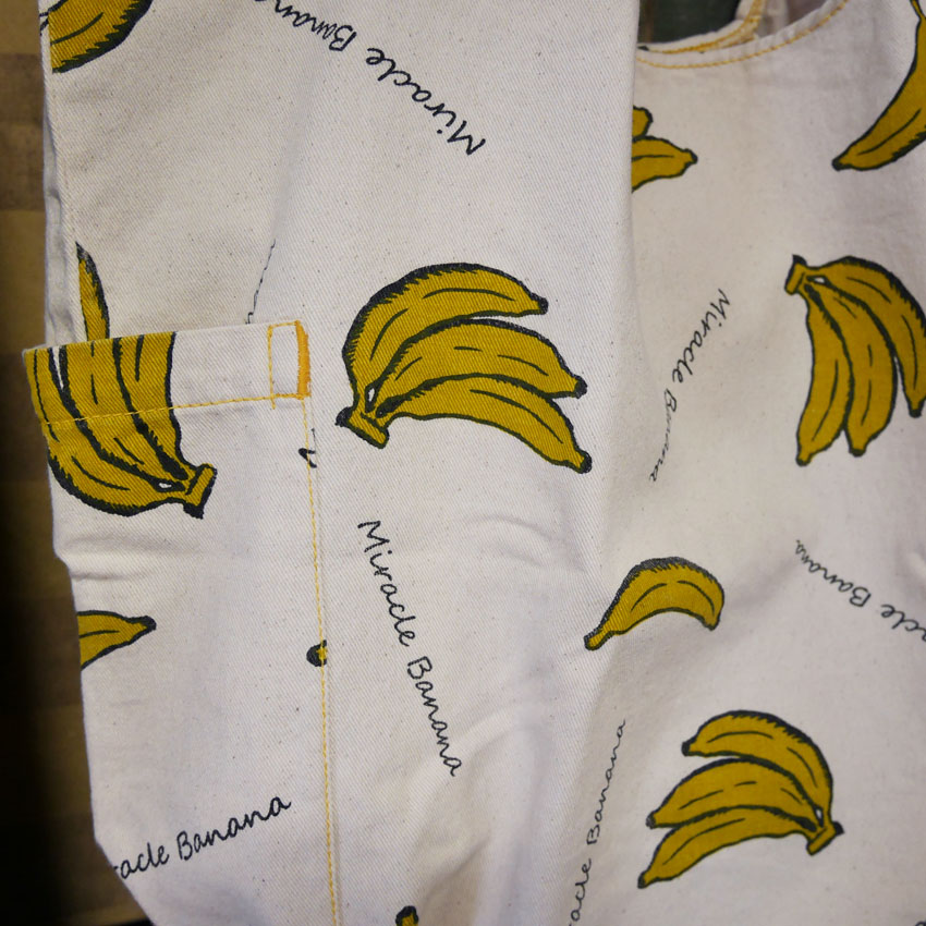 アンドパッカブル  MBHS マルシェバッグ ANDPACKABLE バナナ banana NT レジバッグ エコバッグ　アメリカン雑貨の画像