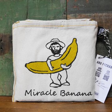 アンドパッカブル  MBHS マルシェバッグ ANDPACKABLE バナナ banana NT レジバッグ エコバッグ　アメリカン雑貨の画像