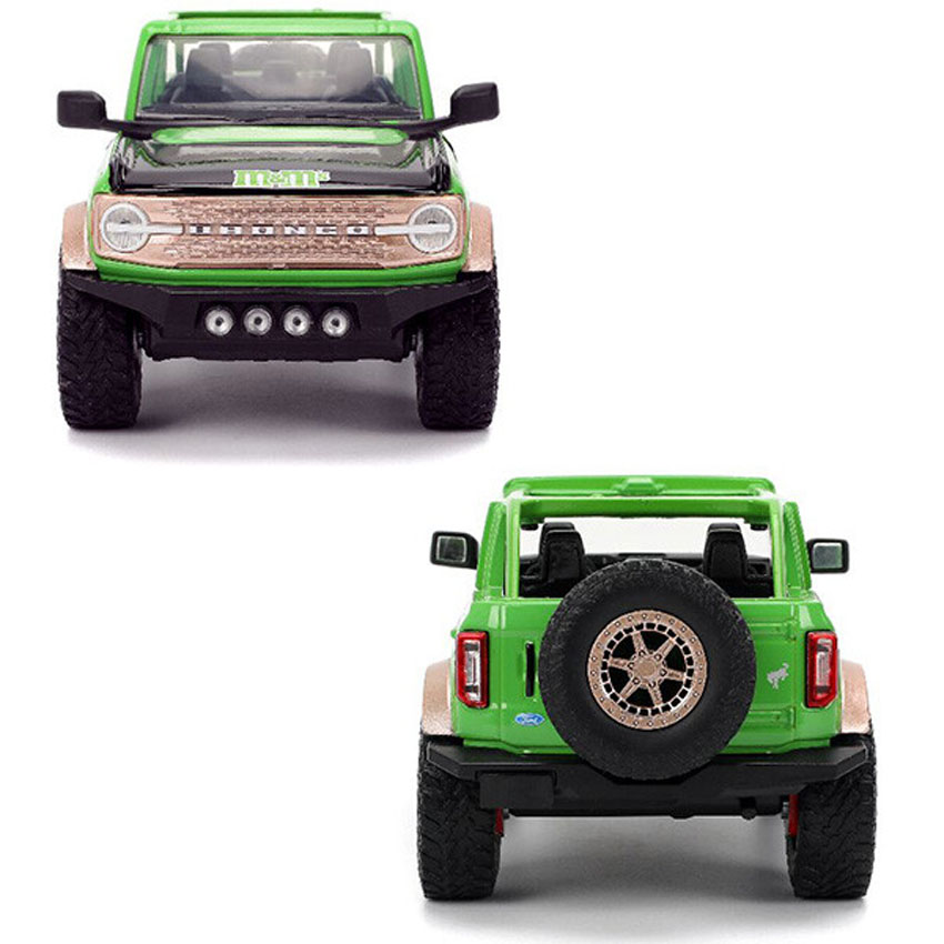 M&M'S レトロミニカー 1/24 JADA TOYS 2021 FORD BRONCO w/GREEN