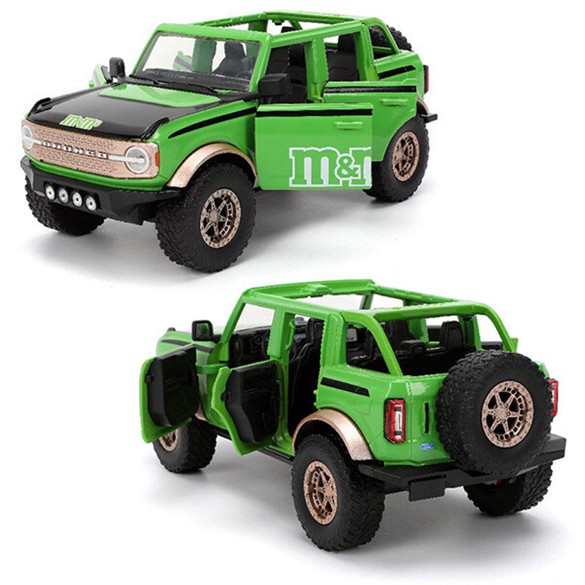 M&M's オリーブグリーンミニカー M&M'S レトロミニカー 1/24 JADA TOYS 2021 FORD BRONCO w/GREEN