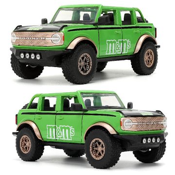 M&M'S レトロミニカー 1/24 JADA TOYS 2021 FORD BRONCO w/GREEN