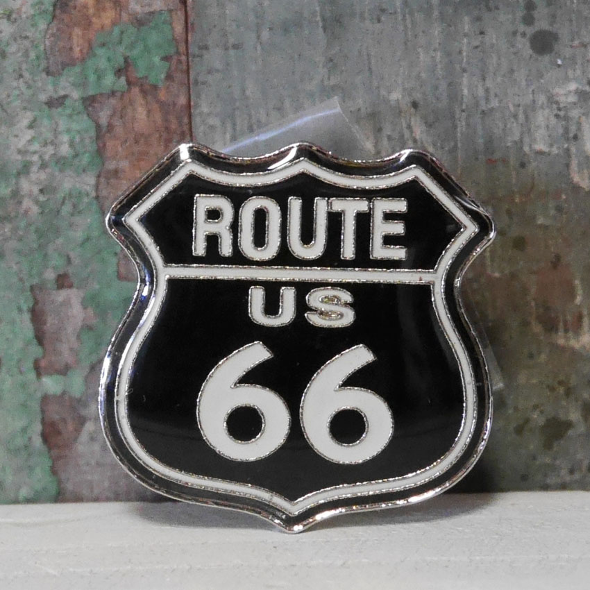 ルート66ピンズ　USピンバッジ　ROUTE66　アメリカン雑貨の画像