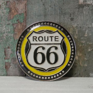 ルート66ピンズ　USピンバッジ　ROUTE66　アメリカン雑貨の画像