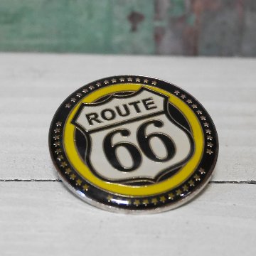 ルート66ピンズ　USピンバッジ　ROUTE66　アメリカン雑貨の画像