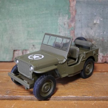 1941 ジープ ウィリー レトロミニカー Jeep WILLYS MB アーミープルバックミニカー  アメリカン雑貨の画像