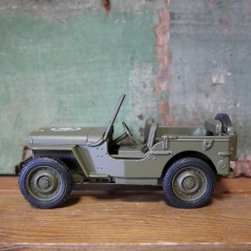 1941 ジープ ウィリー レトロミニカー Jeep WILLYS MB アーミープルバックミニカー  アメリカン雑貨の画像