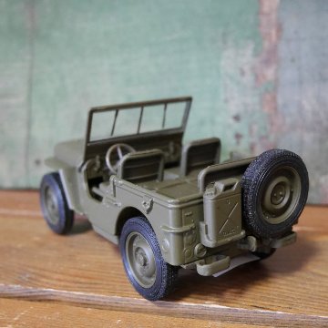 1941 ジープ ウィリー レトロミニカー Jeep WILLYS MB アーミープルバックミニカー  アメリカン雑貨の画像
