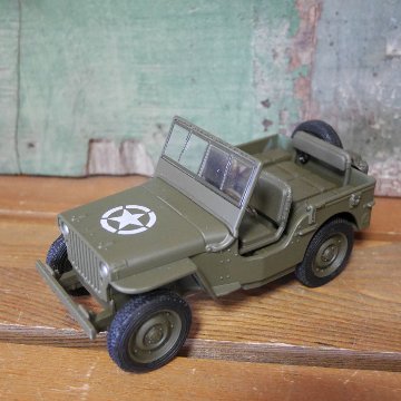 1941 ジープ ウィリー レトロミニカー Jeep WILLYS MB アーミープルバックミニカー  アメリカン雑貨の画像