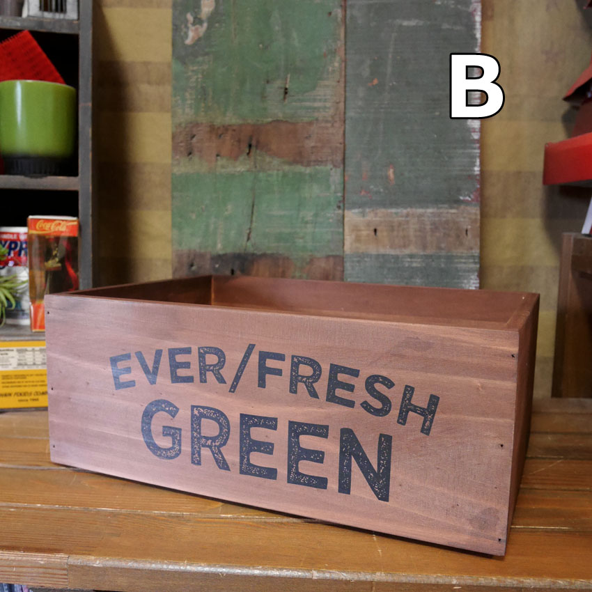 ポプラウッドボックス 収納ボックス 木箱 スタッカブル Lサイズ  インテリア雑貨 アメリカン雑貨の画像