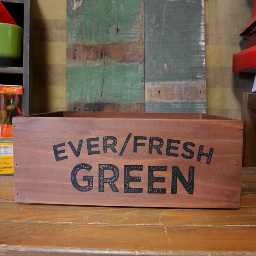 ポプラウッドボックス 収納ボックス 木箱 スタッカブル Lサイズ  インテリア雑貨 アメリカン雑貨の画像