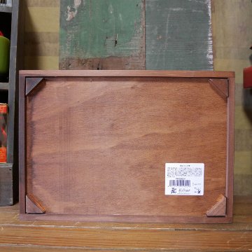 ポプラウッドボックス 収納ボックス 木箱 スタッカブル Lサイズ  インテリア雑貨 アメリカン雑貨の画像