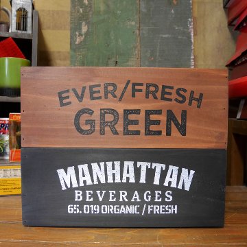 ポプラウッドボックス 収納ボックス 木箱 スタッカブル Lサイズ  インテリア雑貨 アメリカン雑貨の画像